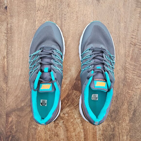 Nike Air Relentless 6 Shoes Mens Size 9.5 Grey/Orange/Teal 843836-002 Sneakers - Picture 2 of 9